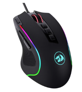 M612 Predator RGB Gaming Mouse, 8000 DPI Wired Optical Gamer Mouse 5 Backlit Modes, Software Supports DIY Key binds Rapid Fire Button